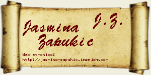 Jasmina Zapukić vizit kartica
